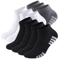 thumbnail image 1 of DIFFYBOX 10 Pairs Mens Ankle Socks Cushioned, Moisture Wicking Sports Breathable Casual Athletic Socks for Men 10-13, 1 of 7