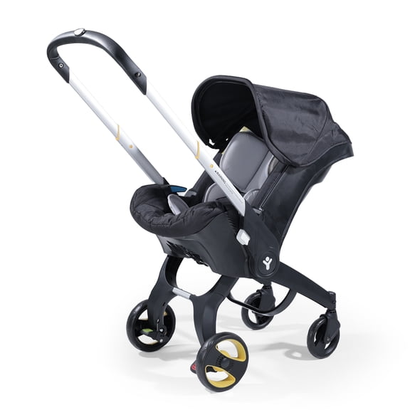 DIFSF Baby Stroller, Lightweight Foldable Newborn Travel Carrier Stroller, with 3 Modes, Adjustable Handle, 5-Point Safety Harness, Black