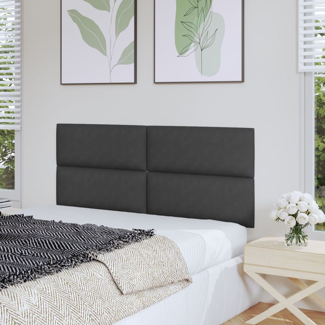DIFUY Upholstered Wall Mounted Headboard, 3D Soundproof Wall Panels