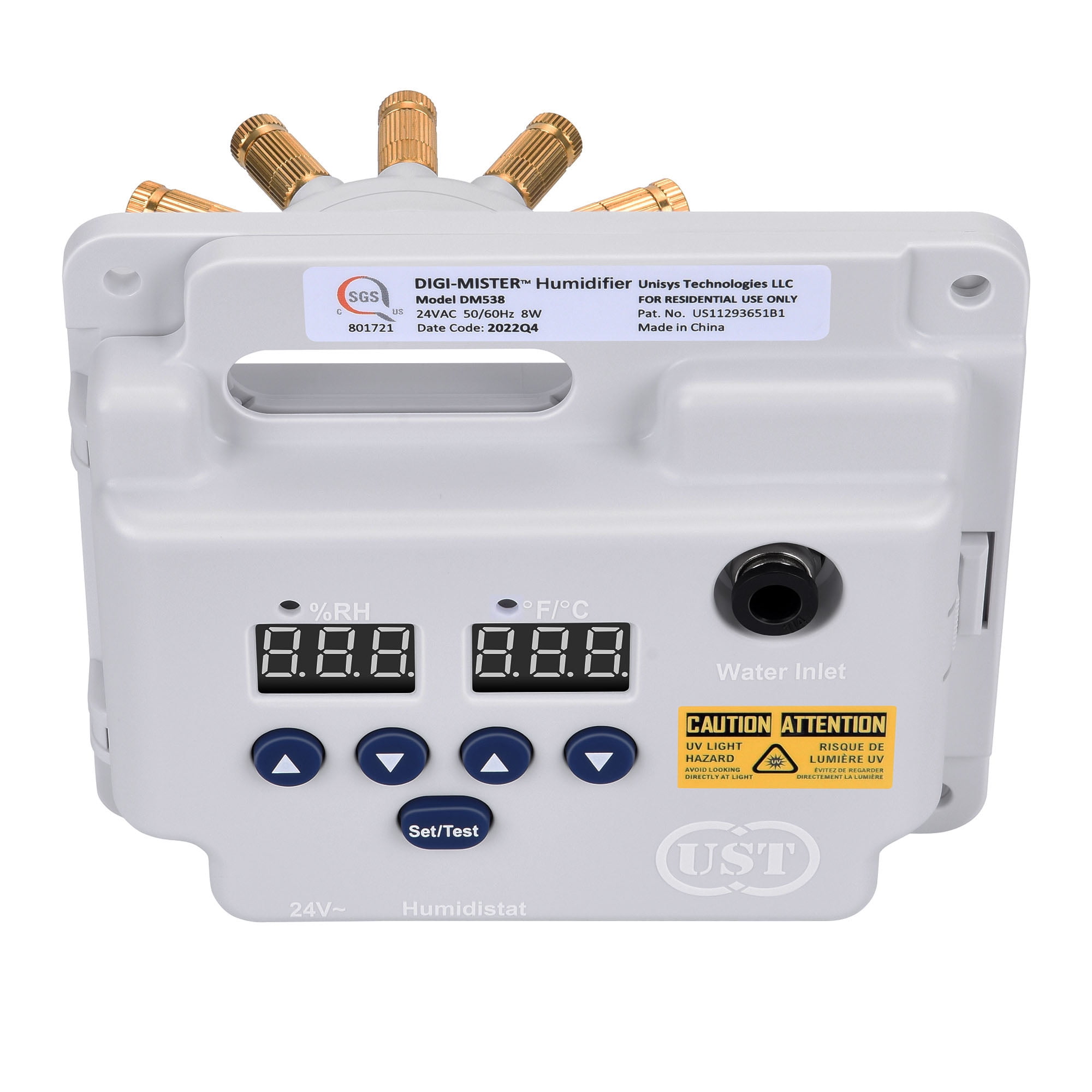 DIGI MISTER Evaporative Duct Mount Whole House Furnace Humidifier with