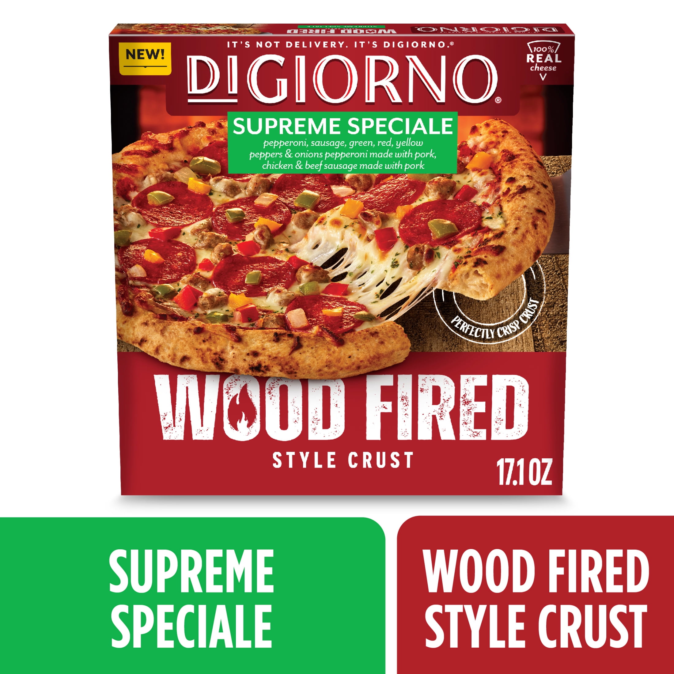 DiGiorno Frozen Pizza, Supreme Speciale, Wood Fired Style Crust Pizza ...