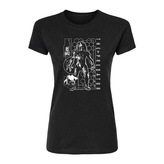 The Predator - Digital Alien Diagram - Juniors Fitted Graphic T-Shirt