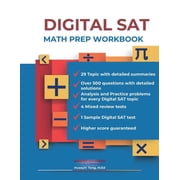 DIGITAL SAT MATH PREP WORKBOOK "Ace the Test with Confidence", Paperback