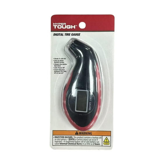 Hyper Tough Digital Tire Pressure Gauge, Model ST111705S, 1PC Pack