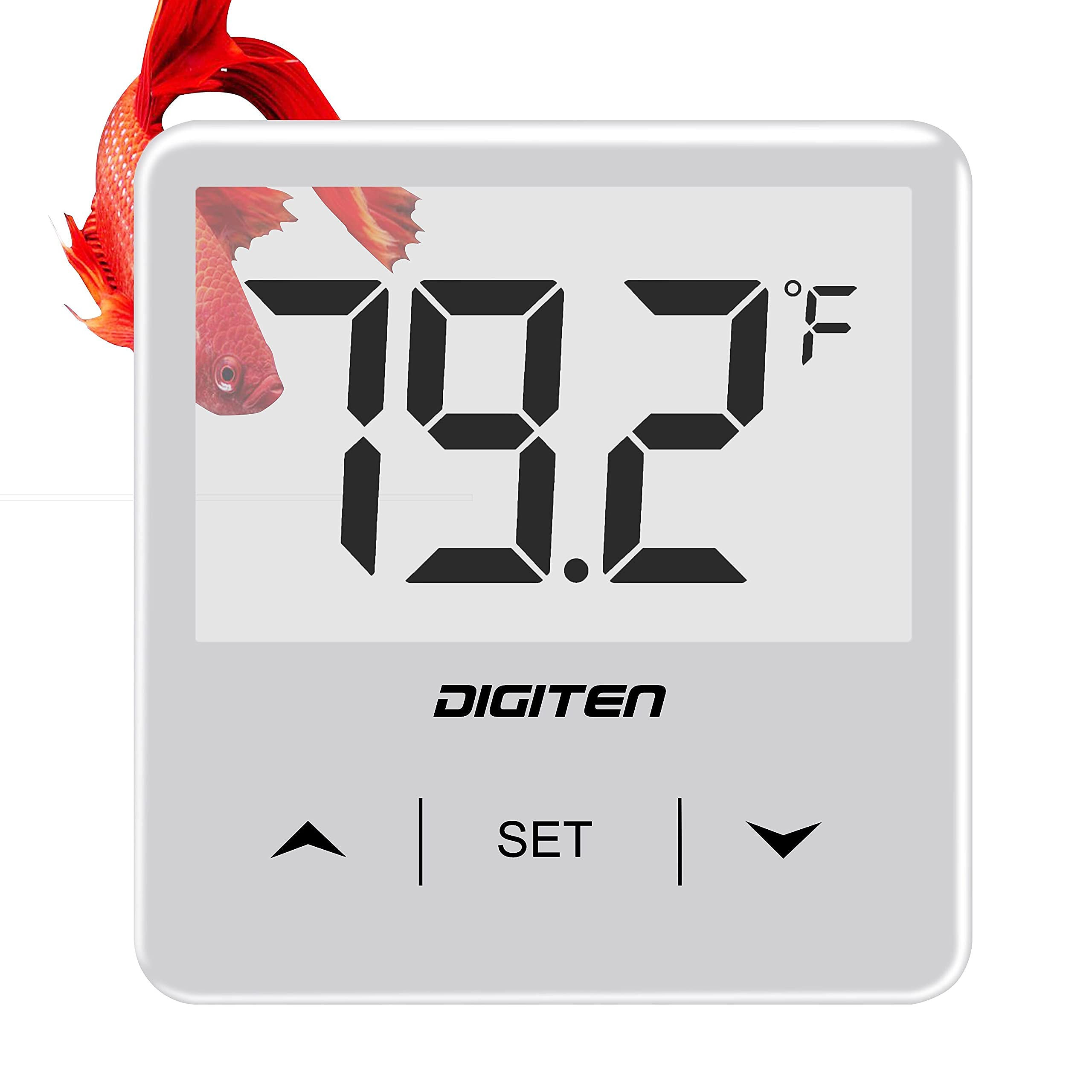 DIGITEN Aquarium Thermometer Digital Fish Tank Thermometer with Large
