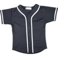 thumbnail image 1 of DIGITMON Kids Baseball Jersey Button Down Premium Hip Hop T Shirts Uniform Graphite White for 3y Toddlers, 1 of 4
