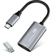 DIGITNOW 4K HDMI to USB-C Video Capture Card, 1080P 60FPS Streaming & Gaming