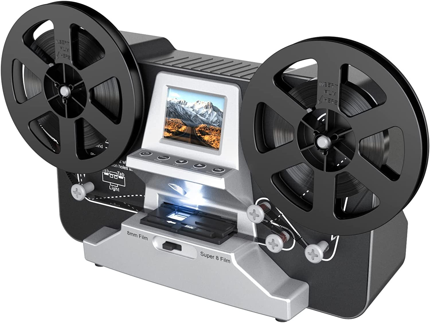 DIGITNOW 8mm & Super 8 Reels to Digital MovieMaker Film Sanner