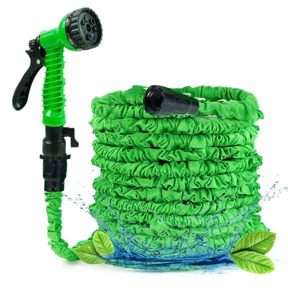 DIGITNOW Expandable Garden Hose Water Pipe 100FT Flexible Hose with 7 Function Spray