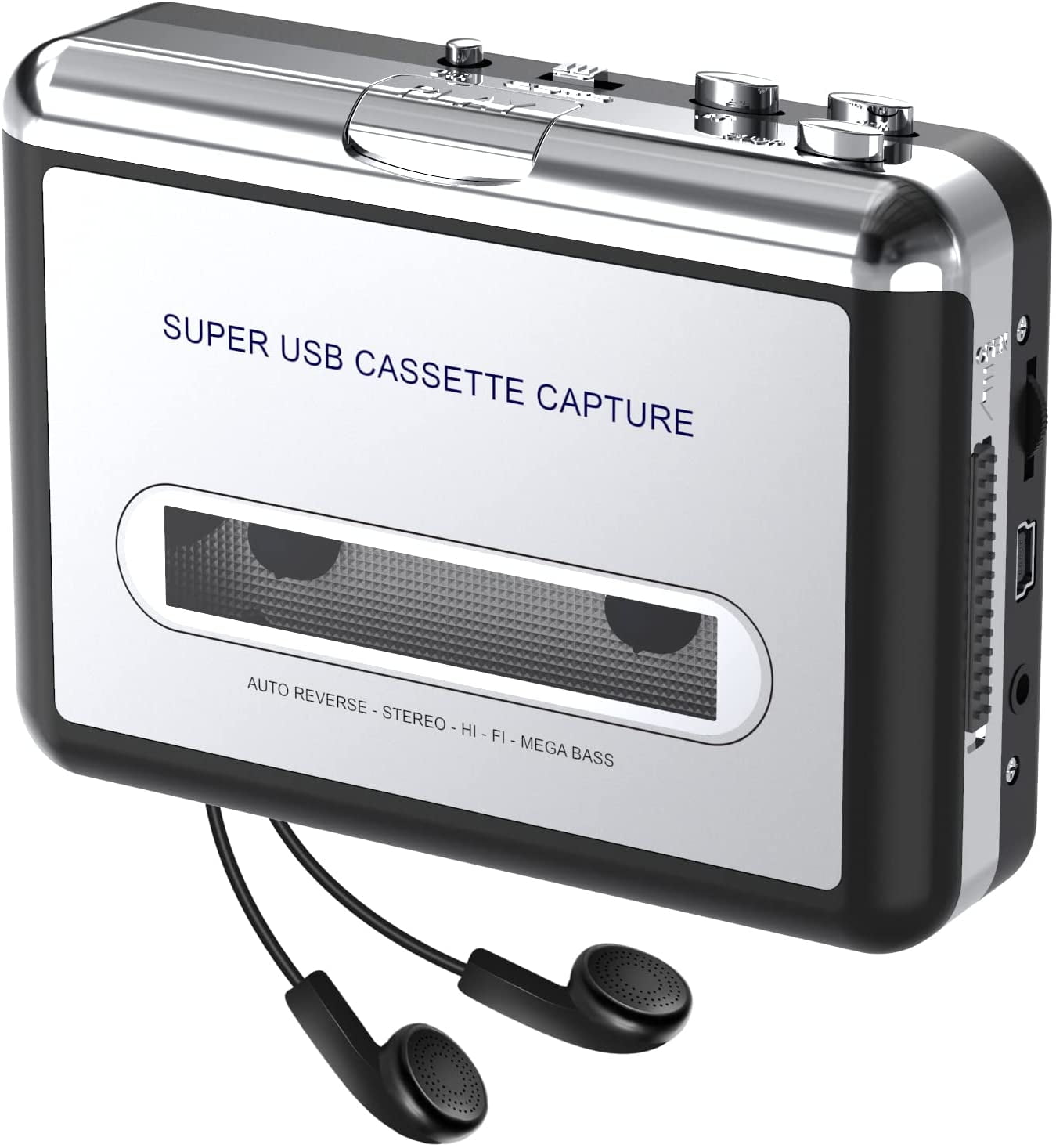 DIGITNOW Portable USB Cassette Tape Player Capture MP3 Audio Compatible With Laptop and Personal Computer, Convert Walkman Tape Cassette To MP3 Format - Walmart.com