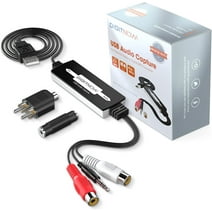 DIGITNOW USB Audio Capture Card Grabber for Vinyl Cassette Tapes to Digital MP3 Converter, Support Mac & Windows 10/8.1/8 / 7