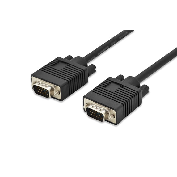 DIGITUS VGA Cable - HD15 Mt/Mt - 1.8 m - D-Sub, 3Coax/7C, 2x Ferrite, 60Hz, DDC2 - Black - Comp