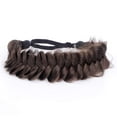 thumbnail image 1 of DIGUAN Messy Wide 2 Strands Synthetic Hair Braided Headband Classic Chunky Plaited Braids Elastic Stretch Hairpiece (Brunette Brown), 1 of 4