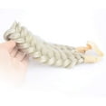 thumbnail image 1 of DIGUAN Messy Wide 2 Strands Synthetic Hair Braided Headband Classic Chunky Plaited Braids Elastic Stretch Hairpiece Women Girl Beauty Boho accessory, 62g/2.1 oz (Light Ash Blonde), 1 of 4