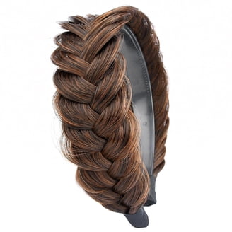 Synthetic Hair Braided Headband Wide 2 Strands Auburn Kinky Straight Hairpiece Amazon.com : DIGUAN Thick Wide 2 Strands Synthetic Hair  main image 4