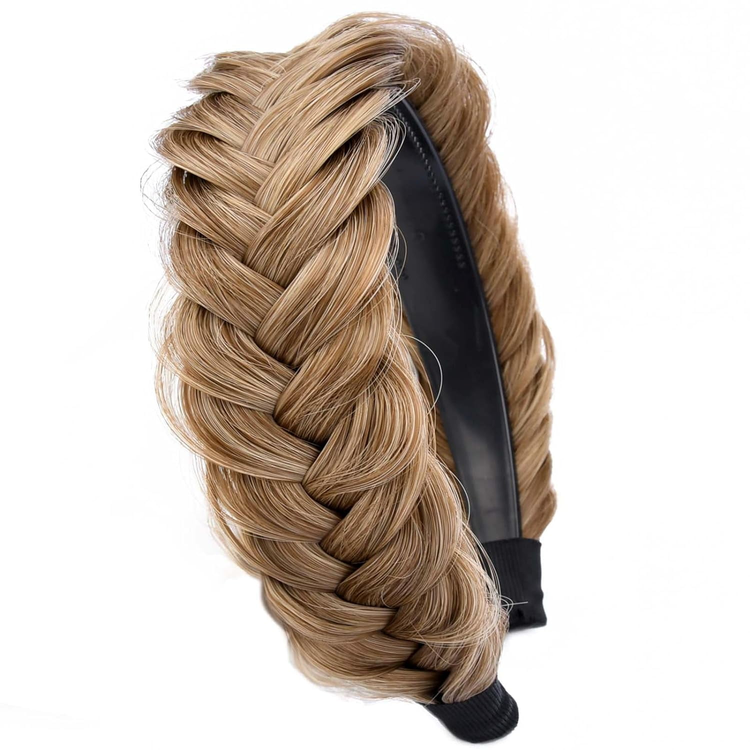 DIGUAN Wide Messy Braided Headband With Teeth Synthetic Hair Plaited ...