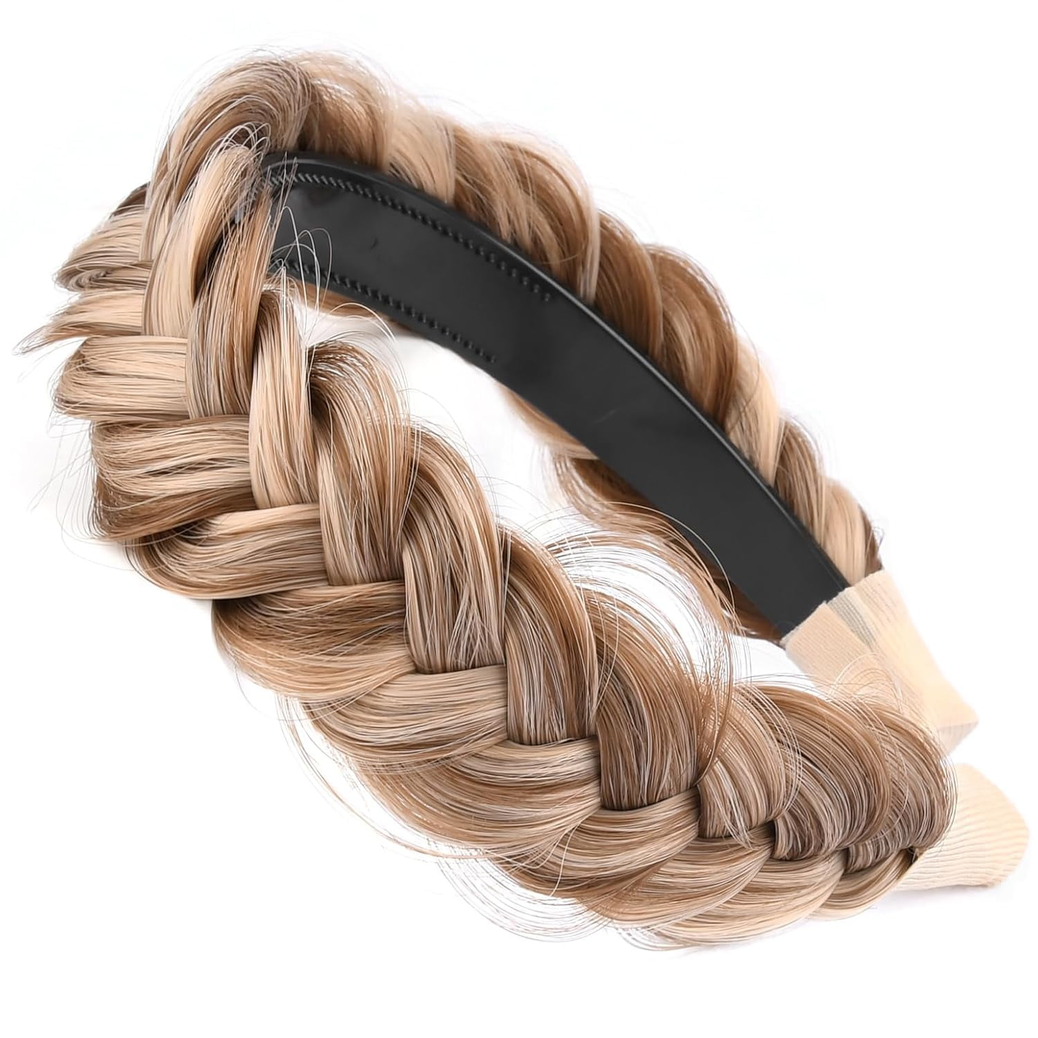 DIGUAN Wide Messy Braided Headband With Teeth Synthetic Hair Plaited ...