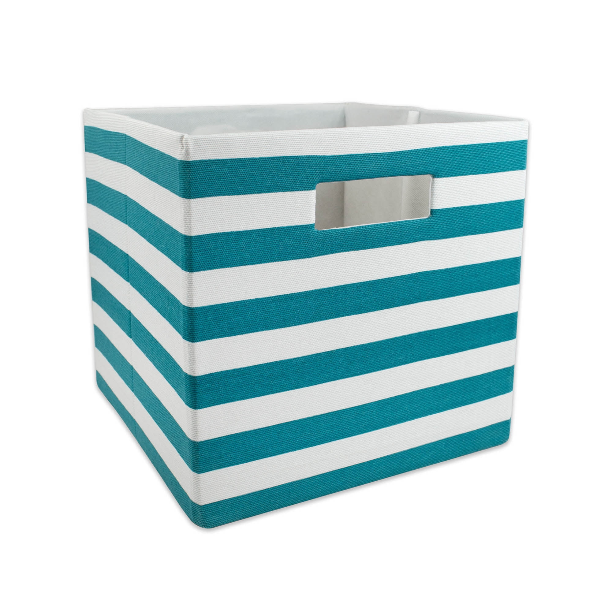 DII 1.19 Gallon Fabric Storage Bins, Stripe Teal - Walmart.com