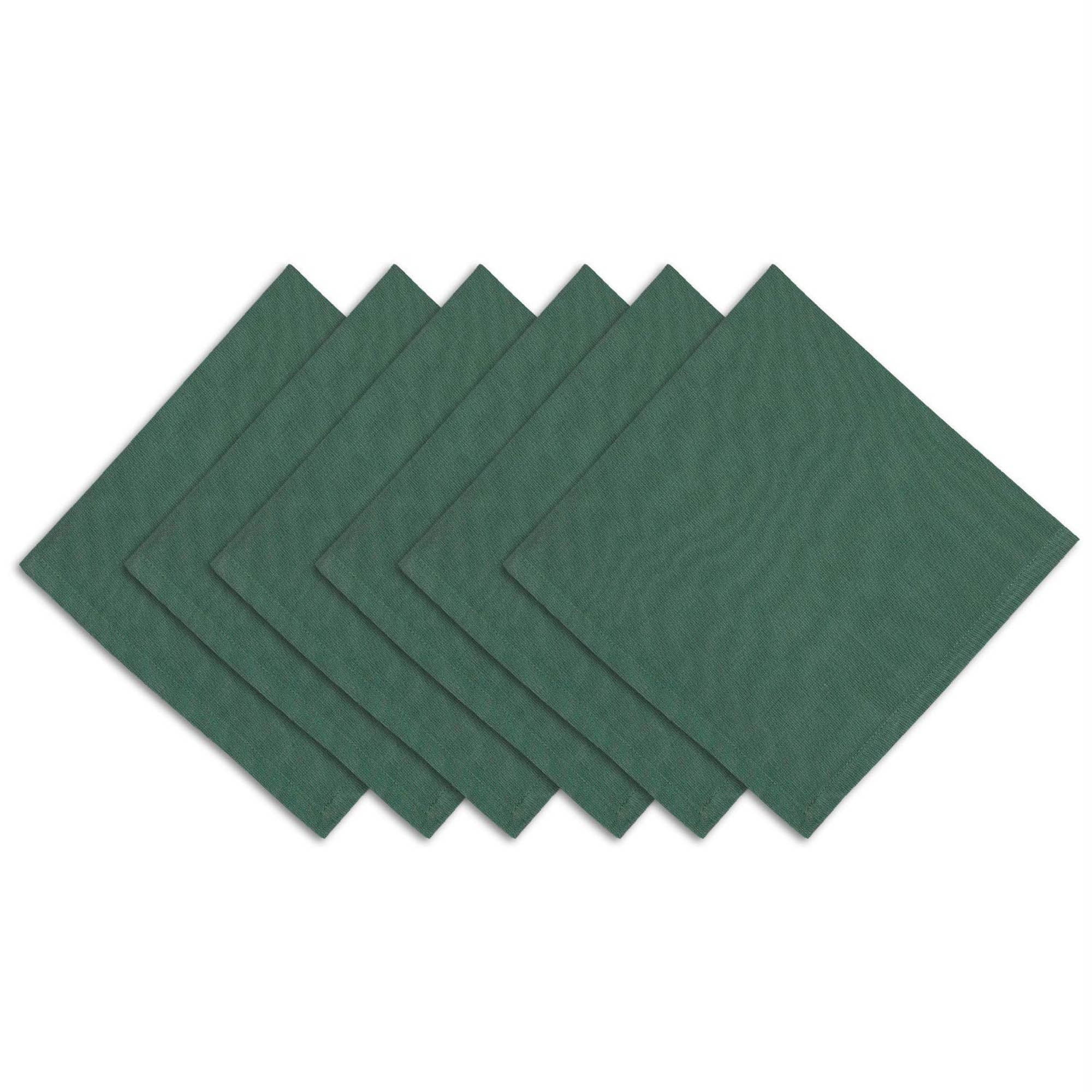 Fabric Textile Products, Inc. Napkin Set of 4, 100% Cotton, 20x20, Veggie Sketch - 20 x 20 - Green