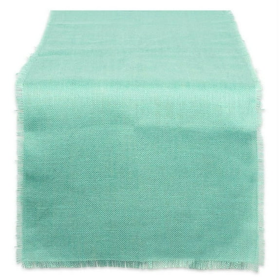 DII 100% Jute, Rustic, Vintage Table Runner, for Parties, BBQ\'s, Everyday, & Wedding Use, 15x110", Aqua