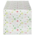 thumbnail image 1 of dii 14x108" cotton table runner, christmas stars - perfect for dinner parties, christmas, holidays, or everyday use, 1 of 7