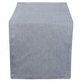 thumbnail image 1 of DII Modern 14x108" Decorative Solid Chambray Blue Table Runner, 1 of 3