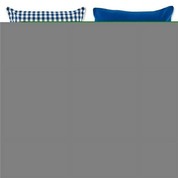 Assorted Navy and Off White Pillow Cover 18x18 inch, 4 Piece
