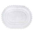 thumbnail image 1 of DII 24x17" Oval Modern Cotton Small Ultra Soft Crochet Bath Mat in White, 1 of 3