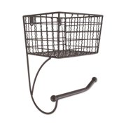 DII Rustic Farmhouse Bathroom Decor, Metal Storage, Toilet Paper Holder, Rustic