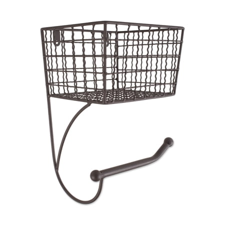 DII Rustic Farmhouse Bathroom Decor, Metal Storage, Toilet Paper Holder, Rustic