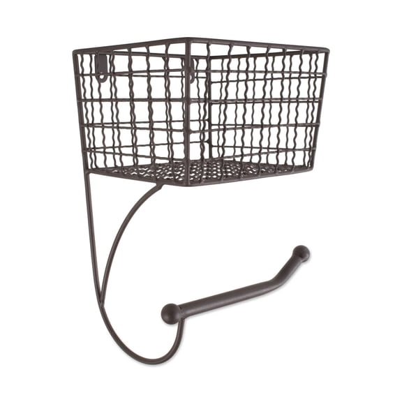 DII Rustic Farmhouse Bathroom Decor, Metal Storage, Toilet Paper Holder, Rustic