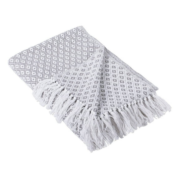 Gray Mini Diamond Throw