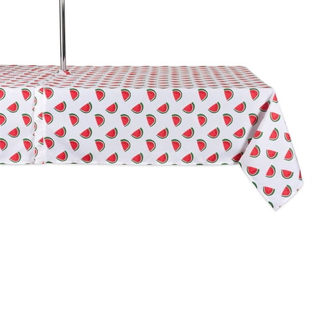 DII Watermelon Print Outdoor Tablecloth With Zipper
