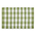 thumbnail image 1 of Contemporary Home Living 40" Green and White Buffalo Check Rag Rectangular Rug, 1 of 3
