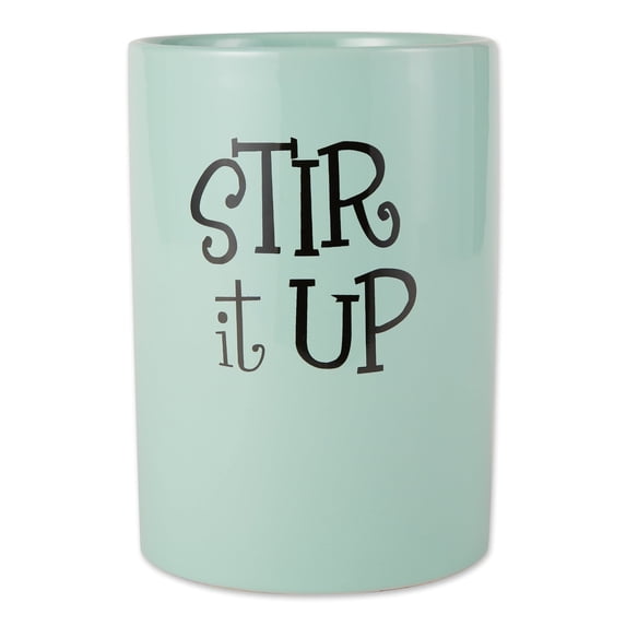DII Aqua Stir It Up Ceramic Utensil Holder