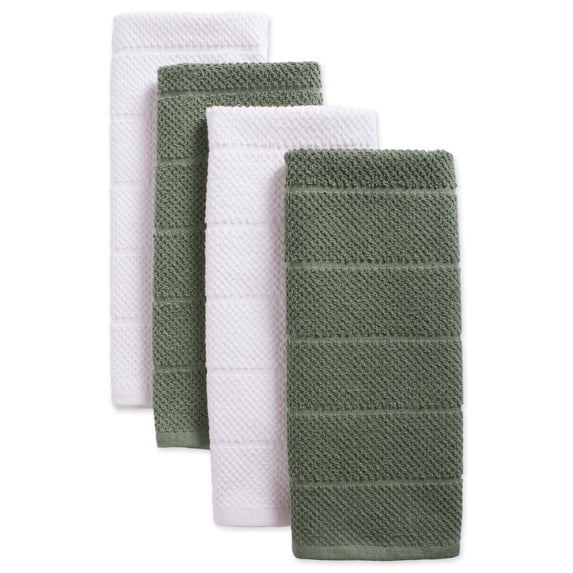 Design Imports Assorted Artichoke Basic Chef Terry Dishtowel Set of 4