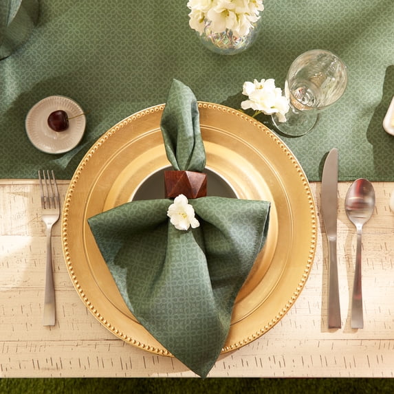 DII Artichoke Tonal Lattice Print Outdoor Napkin (Set of 6)