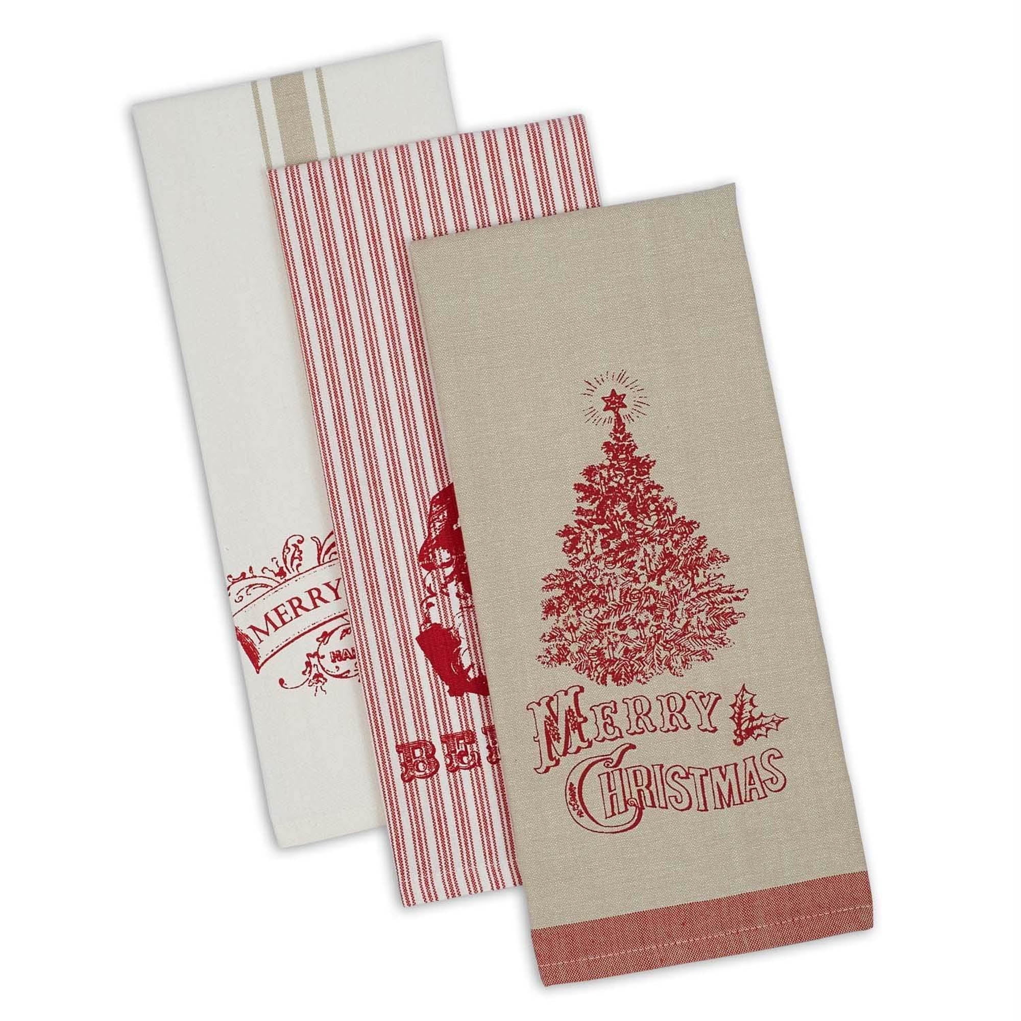 Rae Dunn Christmas Oh How Much Fun Kitchen Towels Set of 2