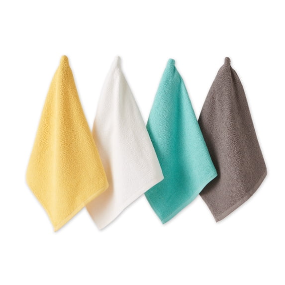 DII Bar Mop Dishtowel Set/4, Spring Palette, 16x19"