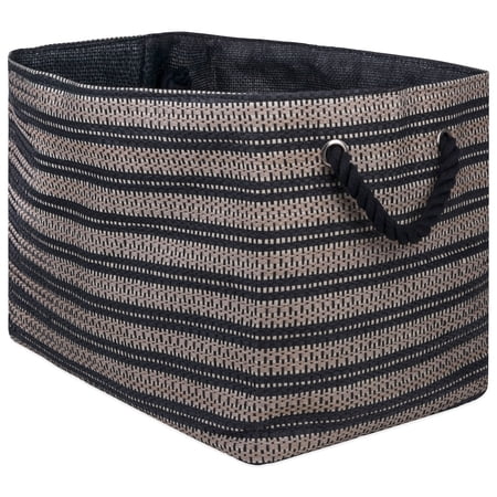 DII Basketweave Decorative Bin, Large, Woven Paper, Multiple Colors, Sizes