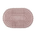 thumbnail image 1 of DII Bath Rugs Soft & Plush Oval Mauve Cotton Bath Mat, 21" x 34", Reversible, 1 of 3