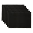 thumbnail image 1 of Black Ribbed Placemat (Set of 6), 1 of 3