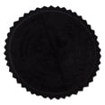 thumbnail image 1 of Contemporary Home Living 27.5" Solid Black Round Home Accessories Crochet Reversible Bath Mat, 1 of 3