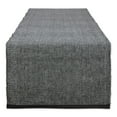 thumbnail image 1 of DII Black & White 2-Tone Ribbed Table Runner, 1 of 3