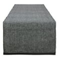 thumbnail image 1 of Contemporary Home Living Variegated Ribbed Cotton Table Runner - 108" - Black and White, 1 of 4