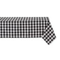 thumbnail image 1 of DII Black/White Checkers Tablecloth, 60x84", 100% Cotton, 1 of 3
