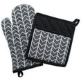 thumbnail image 1 of Design Imports CAMZ38561 Herringbone Kitchen Set - Black & White, 1 of 11
