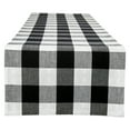 thumbnail image 1 of DII Black/White Reversible Gingham/Buffalo Check Table Runner 14x72, 14x72", 1 of 10