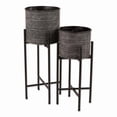 thumbnail image 1 of DII Bucket Plant Stand Set Indoor/Outdoor, Large, Small, Deco Waves, 2 Piece, 1 of 3