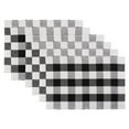 thumbnail image 1 of DII Buffalo Check Ribbed Placemat Set/6, 13x19", 1 of 4